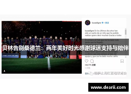 贝林告别桑德兰：两年美好时光感谢球迷支持与陪伴