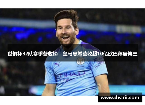 世俱杯32队赛季营收榜：皇马曼城营收超10亿欧巴黎居第三